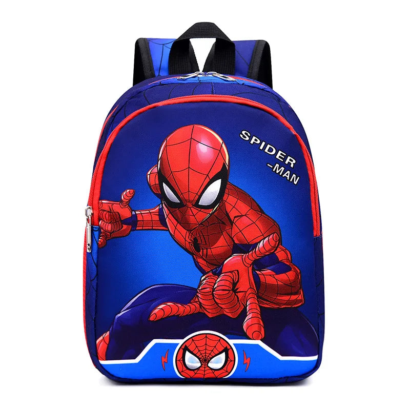 Disney Spider Man Backpack Children Cartoon Captain America Kindergarten School Bag For Boys Anit-lost Infantil Schoolbag Gift