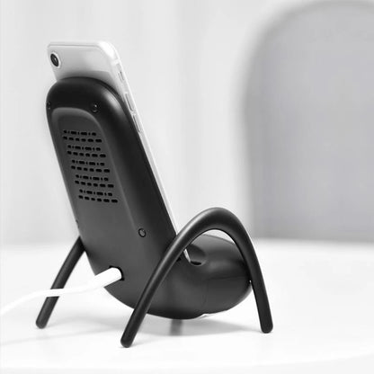 Portable Mini Chair Stand Wireless Charger Bracket Station Desk Mobile Phone Holder Fast Charge For Xiaomi iPhone Samsung